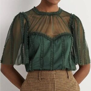 Boden Sweetheart Tulle Party Top
Forest Green - size US 2 / UK 6